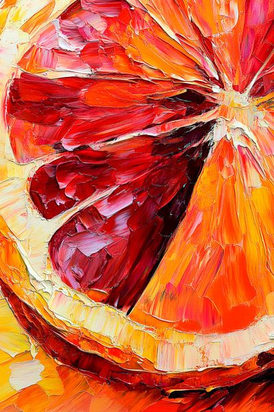 Fruity explosion of colour - orange and red by Poster Art Shop