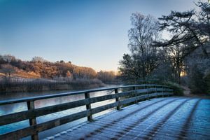 Vierde brug bij de derde vijver in Anna's Hoeve