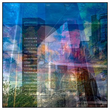 The city and greenery by Roelof van der Schaaf