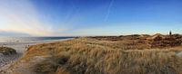 Sylt Panorama - Weststrand und Quermarkenfeuer von Frank Herrmann Miniaturansicht