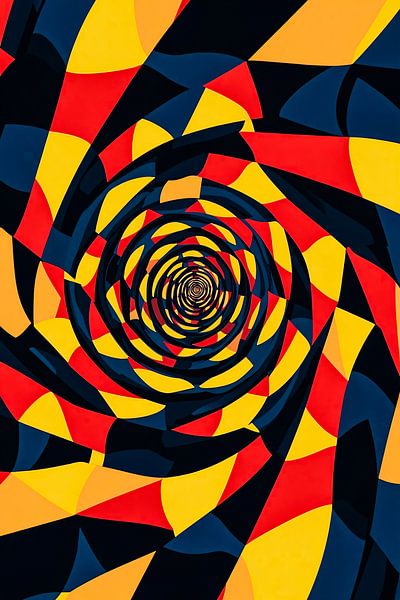Colourful abstract spiral shapes by Art & Soul Creations
