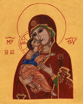 Mutter Gottes von Wladimir von Sasha Butter-van Grootveld