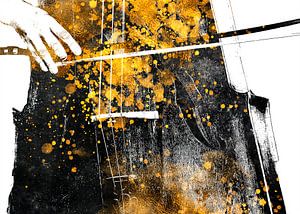 Violoncello 6 music art gold and black #violoncello #music