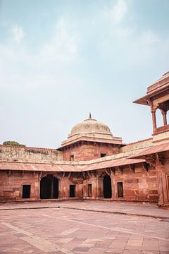 Fathepur Sikri fort | Palace in India | Pastel reis fotografie van Lotte van Alderen