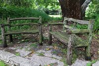 Houten bankjes
