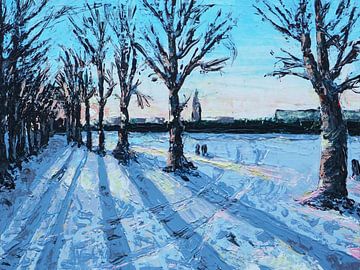 Malieveld in de winter van Irina Rammos