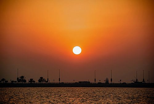 Zonsondergang, Dubai, Verenigde Arabische Emiraten