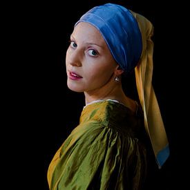Vermeer : La jeune fille à la boucle d'oreille sur Ton de Zwart