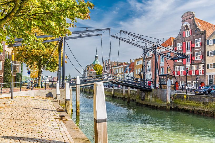 Buntes historisches Zentrum von Dordrecht von Fotografie Jeronimo