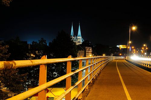 Deventer: Mountain church from the Wilhelmina bridge by Wiljo van Essen
