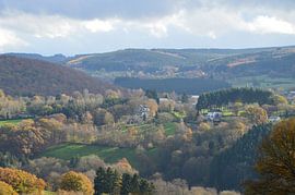 Herfstlandschap in de Ardennen von Kim V