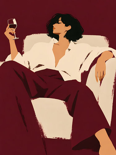 Un toast en Bourgogne et en blanc