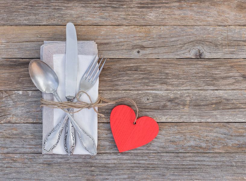 Set de table pour la Saint-Valentin ou le mariage par Alex Winter