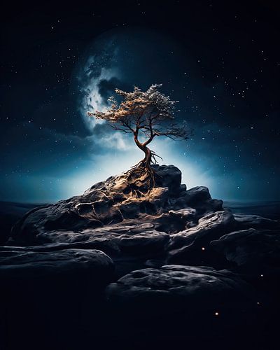 Baum in der Nacht