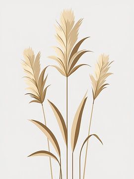 Golden Pampas Trio by Giandra Safaraz