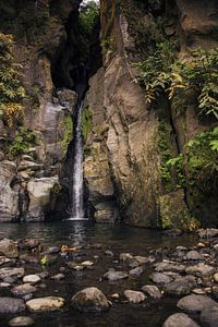 Cascade de montagne aux Açores