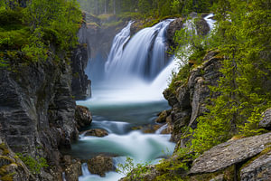 Rjukandefossen-Wasserfall, Buskerud, Norwegen