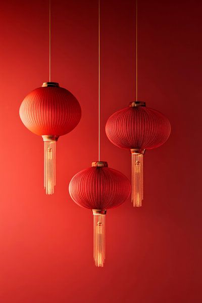 Asiatische Laternenzauber von Poster Art Shop