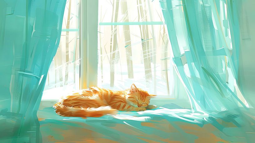 Peaceful Slumber in Turquoise by ByNoukk