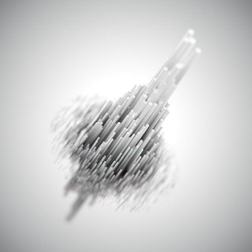 Staafvormige UFO met chromatische aberraties