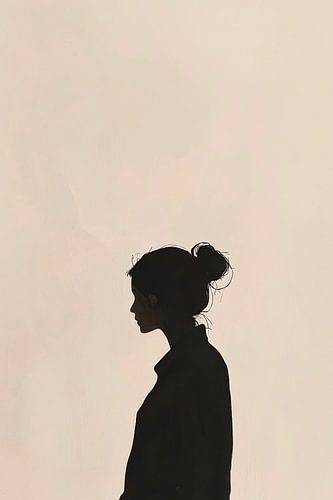 Silhouet van een vrouw