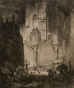 Schloss der Grafen in Gent, Jules Bruycker, 1913