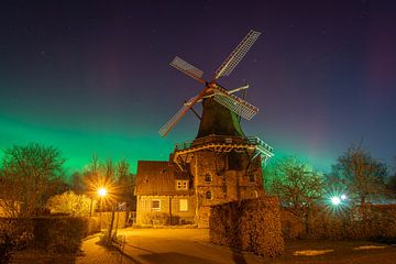 The name says it all: Aurora windmill under the northern lights