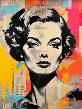 Romy Schneider as a street art icon by Frank Daske | Foto & Design