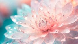 Bloem met glaskleuren