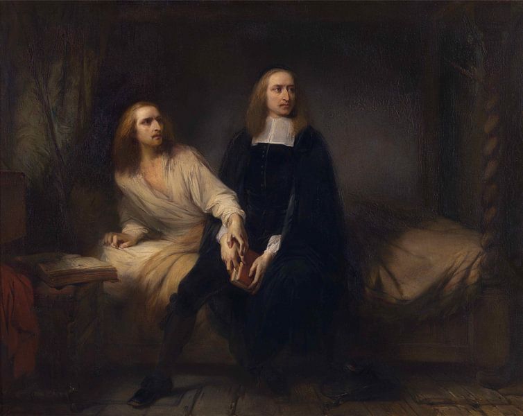 The De Witt brothers in captivity, Gustaaf Wappers, 1838 by Atelier Liesjes