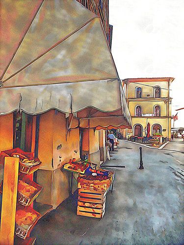 Straatbeeld Passignano Sul Trasimeno