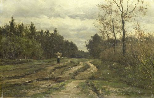 Landweg bij Laren, Noord-Holland, Willem Roelofs