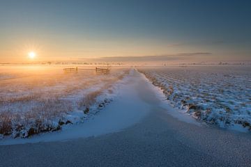 L'hiver dans le polder sur Raoul Baart
