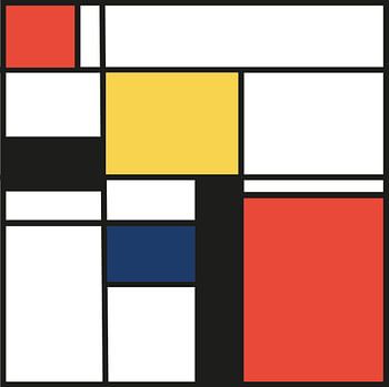 Composition-2-Piet Mondrian