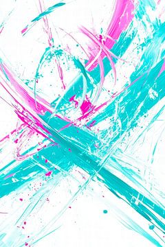 Colour explosion in pastel - Abstract by Poster Art Shop