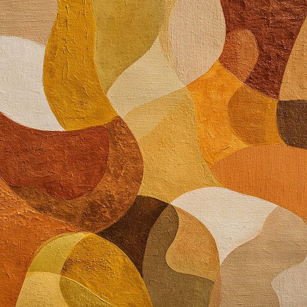 Paysage de formes et de nuances chaudes par Color Square