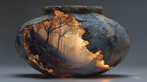 De Natuur in een Stenen Kruik