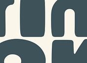 Blue Grey Beige Abstraction Organic Geometric by Mad Dog Art thumbnail