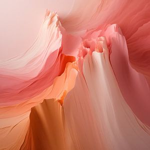 Harmonious Flow - Peach Fuzz Abstract Flow #15 sur Ralf van de Sand