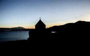 Sevanavank bei Sonnenuntergang