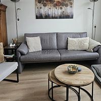 Klantfoto: Modern Impressionisme Abstract Cirkels Bos van Preet Lambon, op canvas