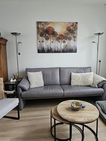 Circles Forest Abstract Painting