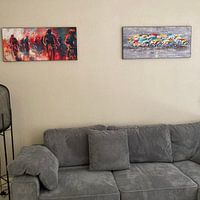 Klantfoto: Close Finish van Atelier Paint-Ing, als artframe