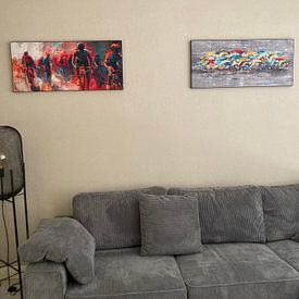 Klantfoto: Close Finish van Atelier Paint-Ing, als artframe