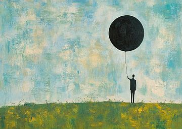 Ballon van Abstract Schilderij