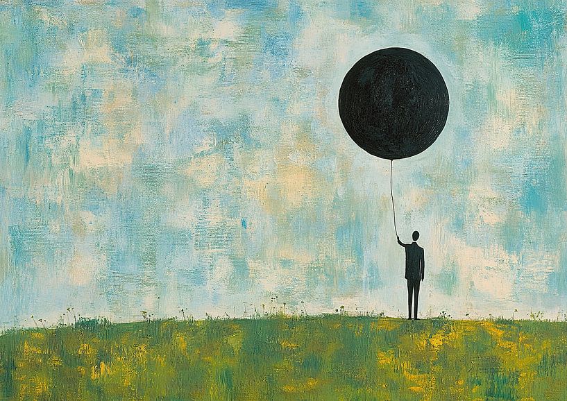 Ballon van Abstract Schilderij