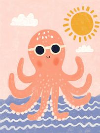 Niedliches Oktopus-Kinderzimmer