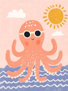 Niedliches Oktopus-Kinderzimmer