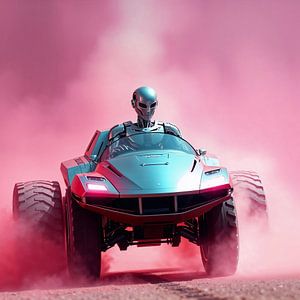 Robot avec véhicule spécial