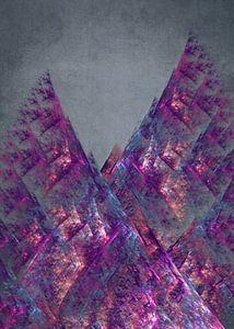 Fractal Mountains #fractal #abstraction van JBJart Justyna Jaszke